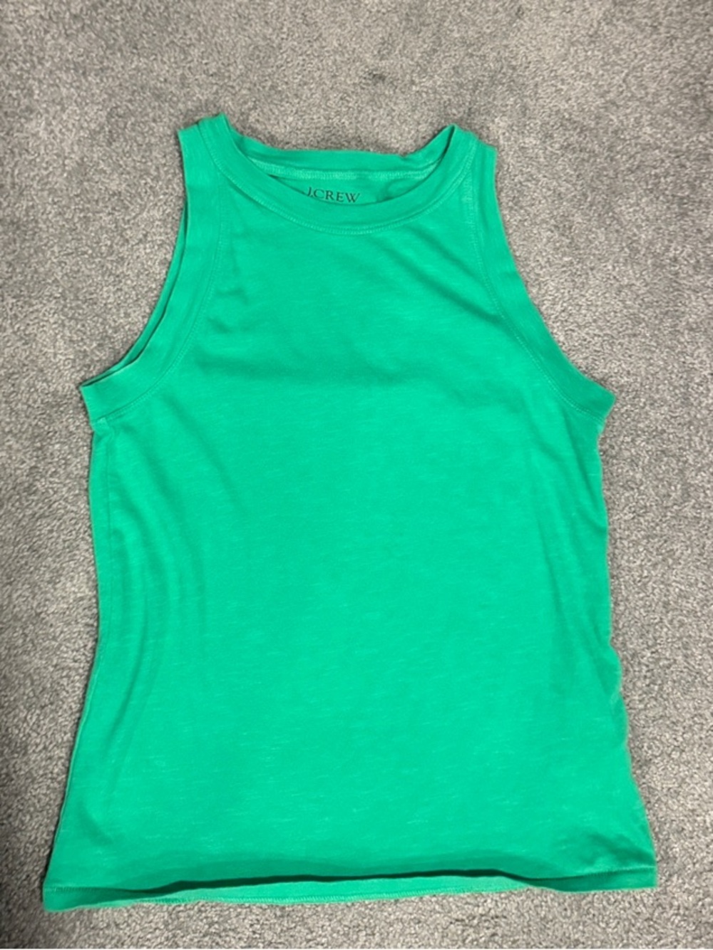 J. Crew Bright Green Girls' Ribbed Tank Top